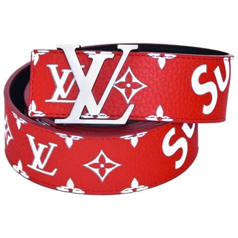 supreme louis vuitton belt black|louis vuitton supreme belt real.